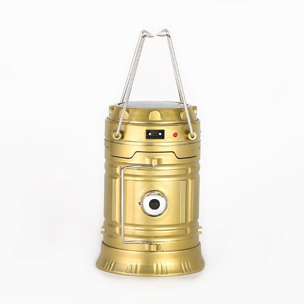 

new led solar rechargeable camping camping light outdoor portable emergency lantern tent light selling outdoor flashlight2021