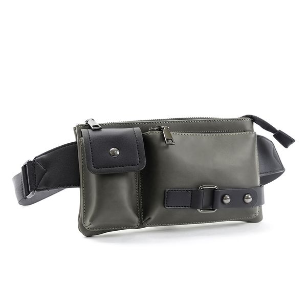 

cy002 fashion travel shoulder bags chest for male leather men's waist bag fanny pack women belt bags cigarette phone wallets