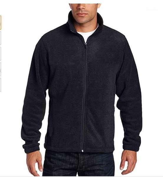 

outdoor jackets&hoodies 2021 winter men mountain fleece jacket hiking running thick thermal man polar full-zip size s-xxl1, Blue;black