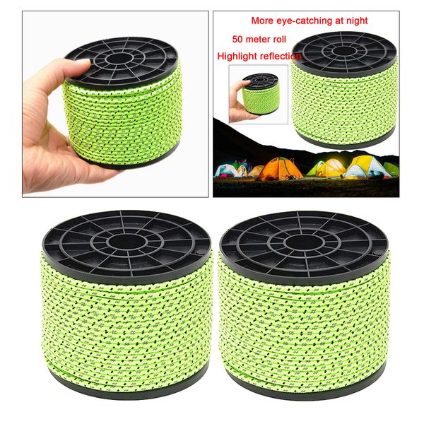 

2x 164ft шнур paracord lanyard 4ммы палатка кемпинг guy rope парашют шнур