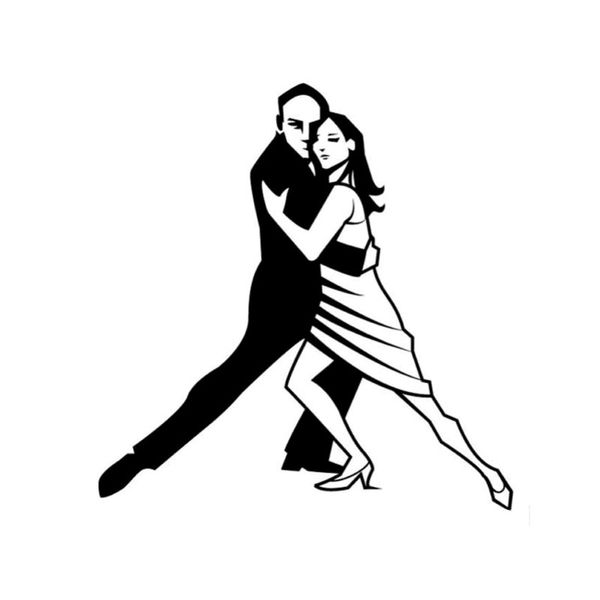 

12.6*13 interesting aerobic exercise dancers people car sticker vinyl silhouette accessories c16-2144