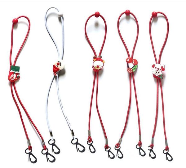 

christmas children mask lanyard cartoon extension hanging rope lost anti drop holder kids neck adjustable santa claus