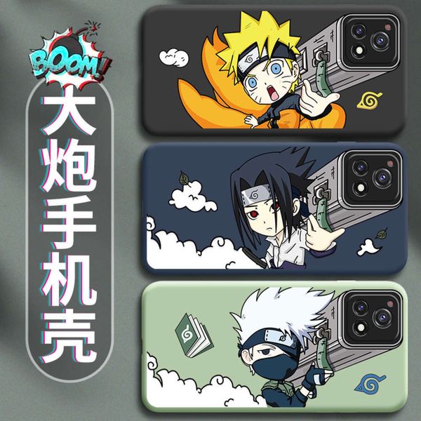 

qahuoying mobile phone vivoy52s net red creative cannon iqoou3 anti falling frosting soft aiku u3 protective caselk