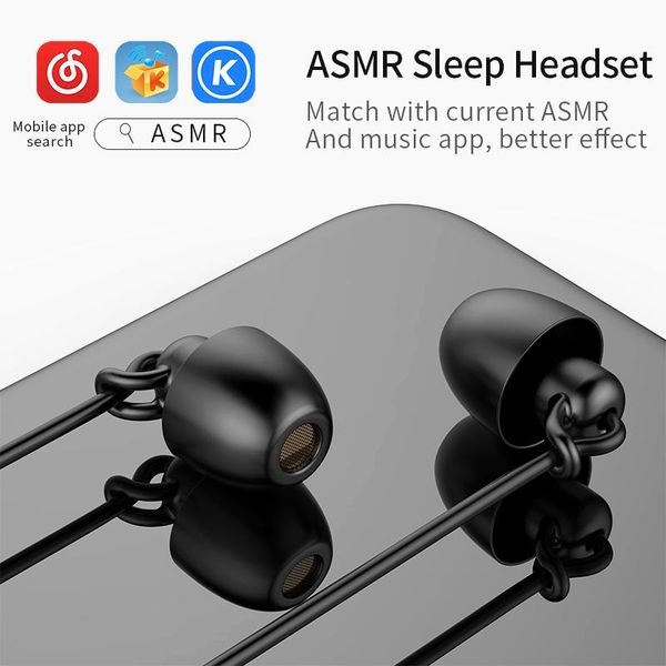 

sleep earphone hifi soft silicone side sleep soundproof non-pressure ear in-ear mobile phone earphone wired