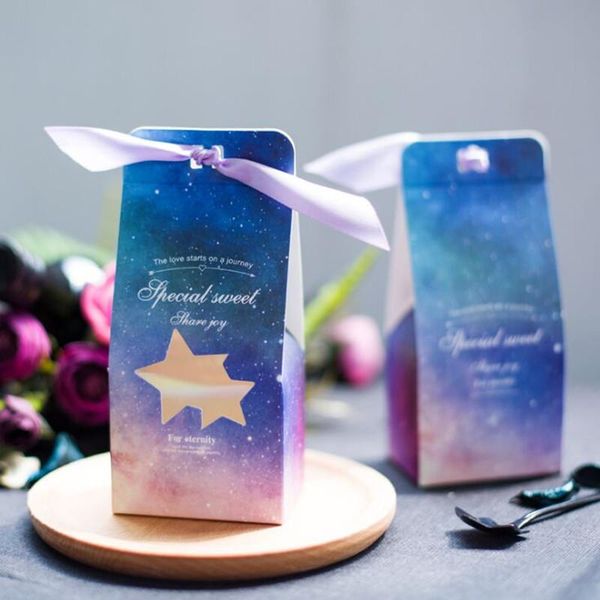 

diy10pcs wedding colorful star for candy box new style european people like for engagement and lovers packing gift boxes