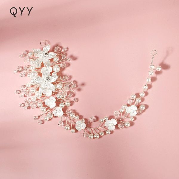 

из silver bridal невесты ободки цветка ювелирных изделий кристалл оголовье аксессуары свадебные прически цвет для головной убор pearl qyy же, Black;brown