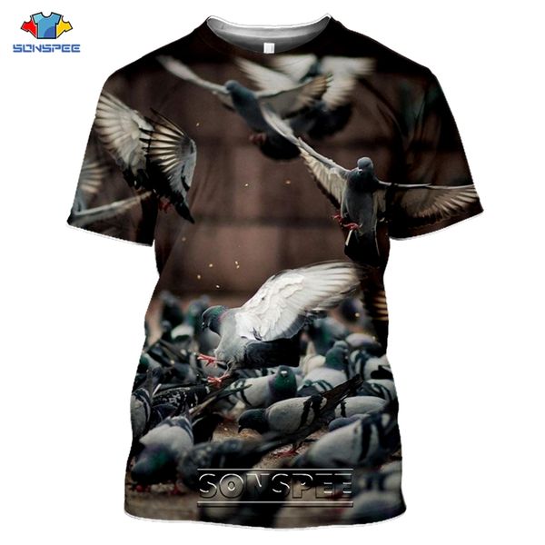 

animal bird pigeons 3d print shirts hentai graphic comics men clothing