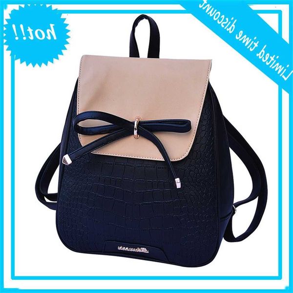 

2020 new fashion backpack bow korean women satchel school axes shouder tas