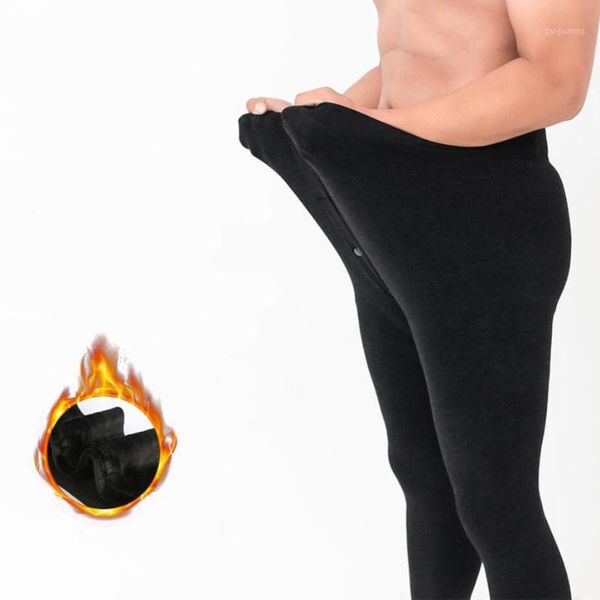 

gray 500g plus size elastic velvet thick winter warm underwear men leggings men's long johns tights thermal warm pants 5981, Black;white