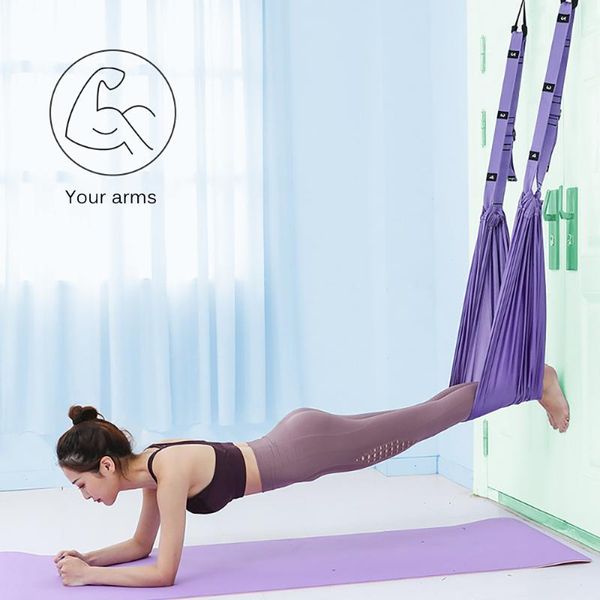 

aerial lower waist yoga rope dance stretch belt portable fitness equipment coach handstand stretch belt double chuck handstand