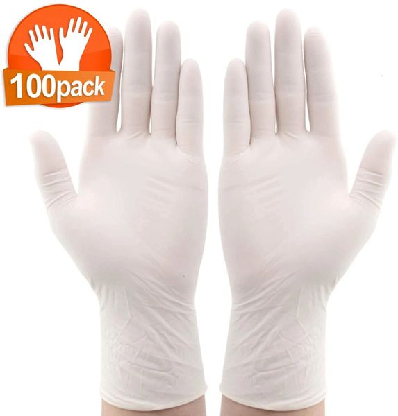 

glove 100*pcs safety waterproof nitrile bbq disposable protective gloves