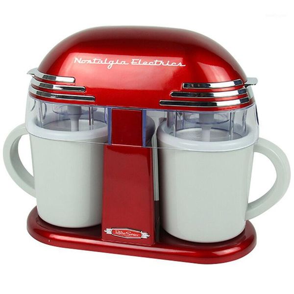 

ice cream making machine double cone electric maker classic children's home automatic icecream for kids diy1