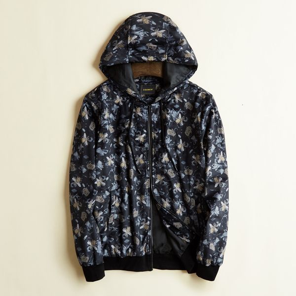 

2021 new men luxury rib sleeve embroidery bee crown key flowers couple baseball coats & jackets abstract digital coat motor #n08 5mmt, Black;brown