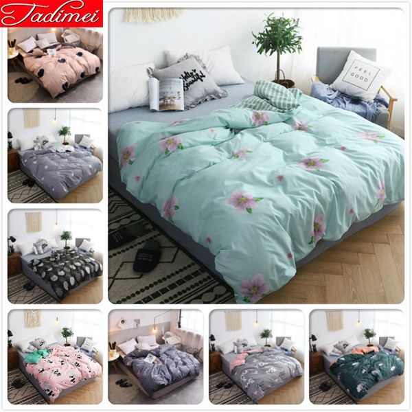 

flower pattern 1 piece duvet cover 150x200 180x220 200x230 220x240 soft cotton quilt comforter bedding bag bedspreads 1.5m 1.8m