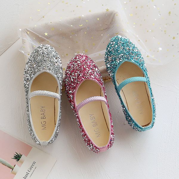 

2020 summer new arrival fashion sequined kid shoes children girls, Black