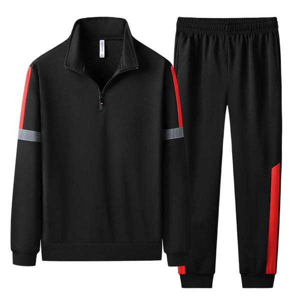 

spring autumn long and sleeve hoodie new trend loose sweater men's running sportswear fashion casual suit, Gray