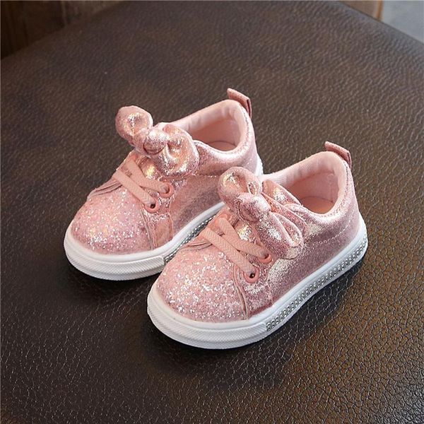 

fashion baby shoes toddler kids baby girl boy run sport sneakers shoes bling hook loop sequins bowknot crystal shoes sqcpzh, Black;grey