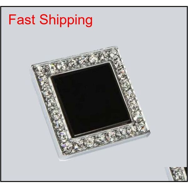 

96mm 5" modern fashion deluxe diamond furniture handle silver chrome black crystal cabinet drawer dresser han qylalg new_dhbest