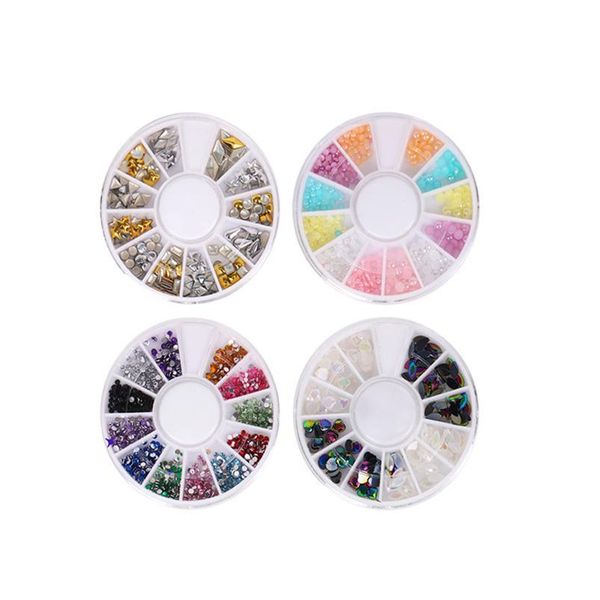 

37pcs set nail art brushes pen dotting tools manicure rhinestones pearl bead decoration wheel nail foils clean pedicure qyldal, Silver