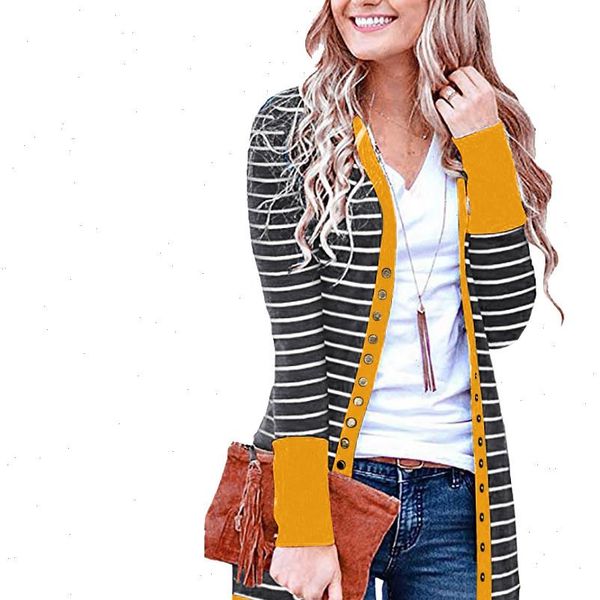 

autumn winter women sweaters long sleeve knitted polyester long striped cardigan casual loose sweaters plus size, White;black