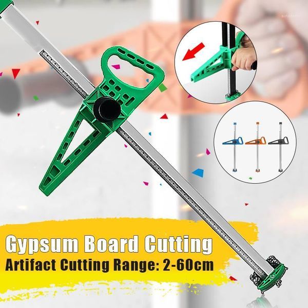 

20-600mm manual gypsum board cutter hand push drywall artifact tool woodworking cutting board tools orange/green/black1