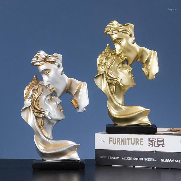 Dekorative Objekte Figuren Home Dekoration Kreative Paar Figur Statue Harz Handwerk Wohnzimmer Geschenk