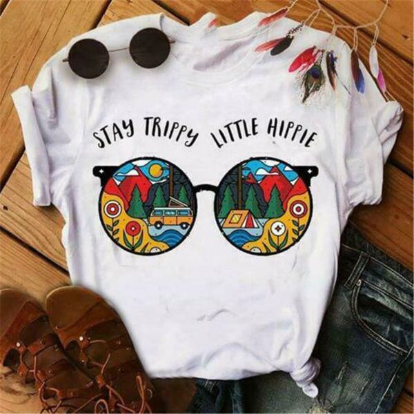 

glasses stay trippy little hippie ladies white cotton s 3xl slogans customized hoodie designers t shirts sweatshirt