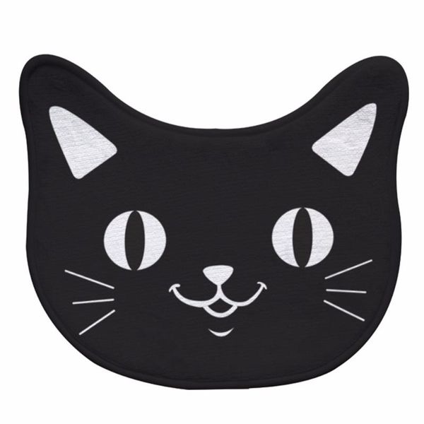 

drop shipping cartoon cat cute carpet floor mat flannel entrance door mats rugs living room kitchen bedroom carpet home decorate