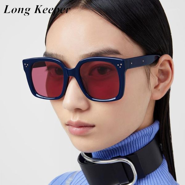 

2020 square sunglasses women brand designer fashion luxury rivet sun glasses men classic vintage uv400 outdoor1, White;black