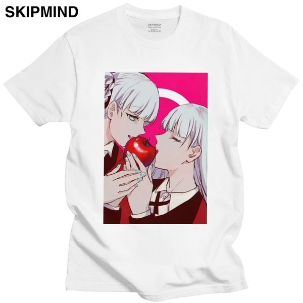 

fashion japan manga kakegurui short sleeve soft anime fan kirari momobami and ririka sport hooded sweatshirt hoodie t shirt
