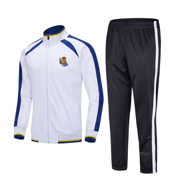 

20-21 real sociedad de fÃºtbol soccer sports kids football tracksuits running suit outdoor training sets men's sportwear