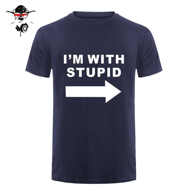 

funny i'm with stupid t shirt men custom pattern short sleeve man joke slogan rude present t-shirt casual sport hooded sweatshirt hoodi