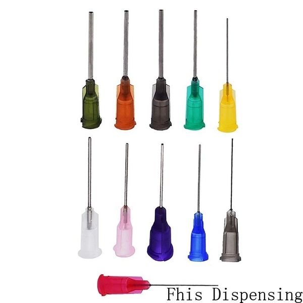 

14g-27g w/ iso standard dispensing needles pp luer lock hub 1-inch tubing length precision s.s. dispense blunt tips 50pcs/lot