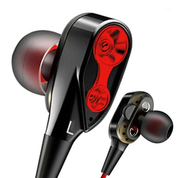 

dual drive unit in ear earphone bass subwoofer earphone for phone mp3 dj sport1