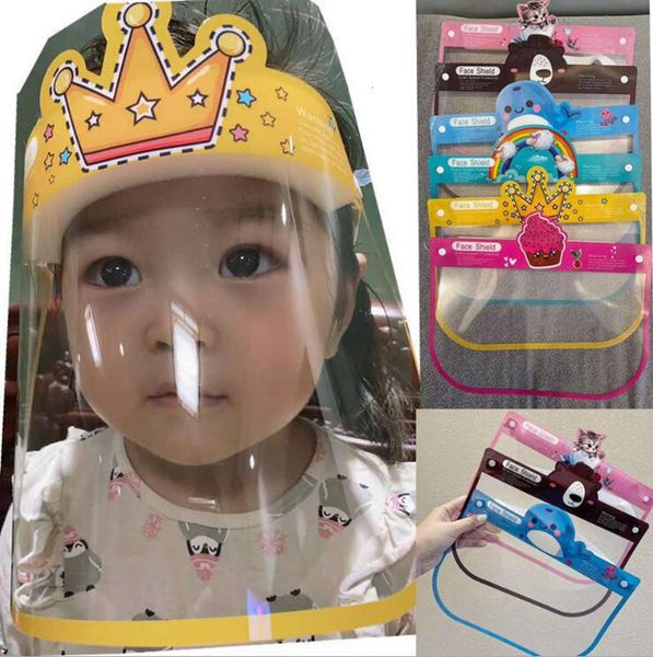 

chidren anti kids styles face droplet shield 12 cartoon pet safety protective mask full face anti fog isolation mask ljj