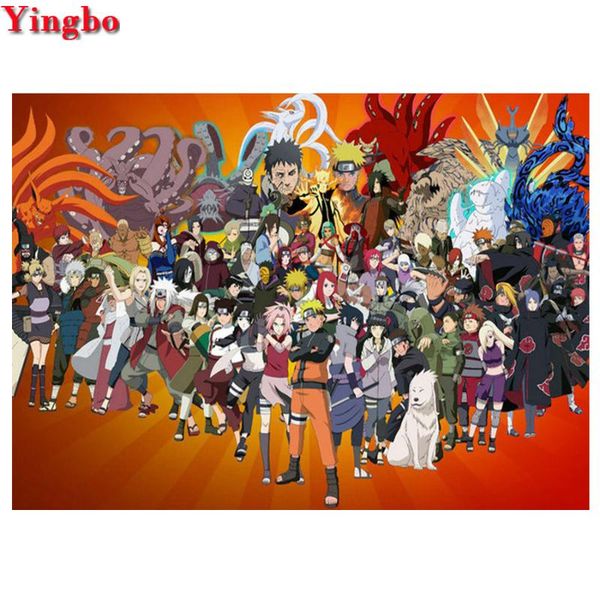 

5d diy diamond painting japan anime naruto full square diamond embroidery mosaic cross stitch children room decor gift