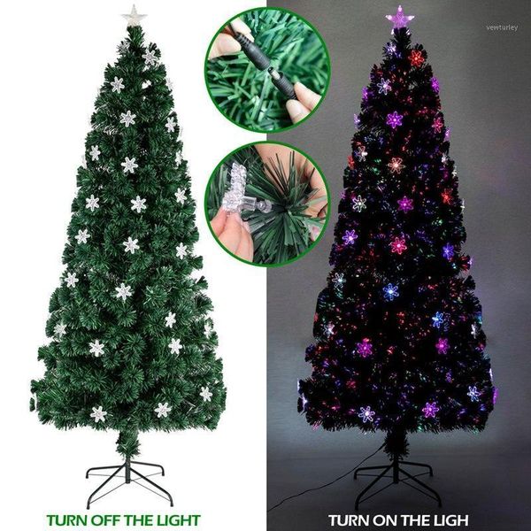 

christmas decorations 6ft small light fiber optic tree 230 branches us plug1