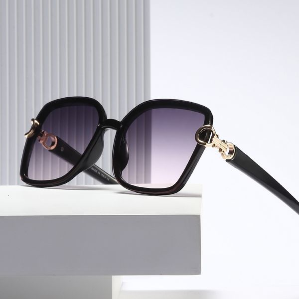 

2021 new polarized mode female brand luxury designer driving mirror sunglasses uv400 h9ic, White;black