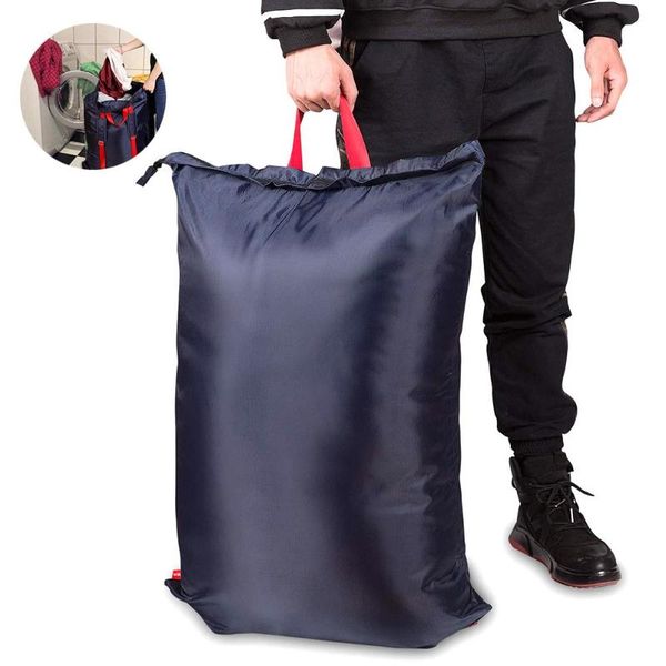 

laundry bag portable large capacity oxford clothes drawstring clothes storage children school travel laundry bag backpack