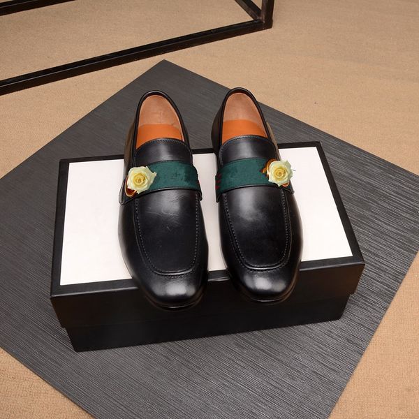 

men's dress shoes pu leather fashion style casual lace-up vintage classic business shoes for men zapatos de hombre, Black