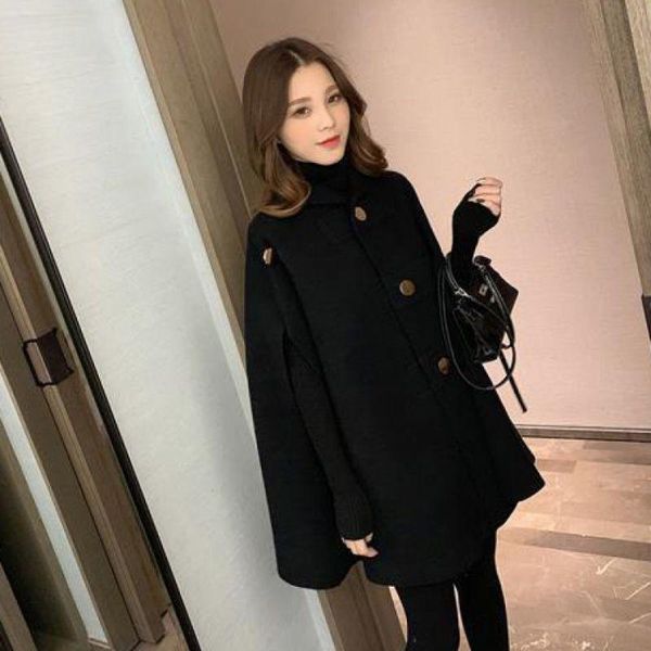 

women's loose clothes in autumn and winter, Black