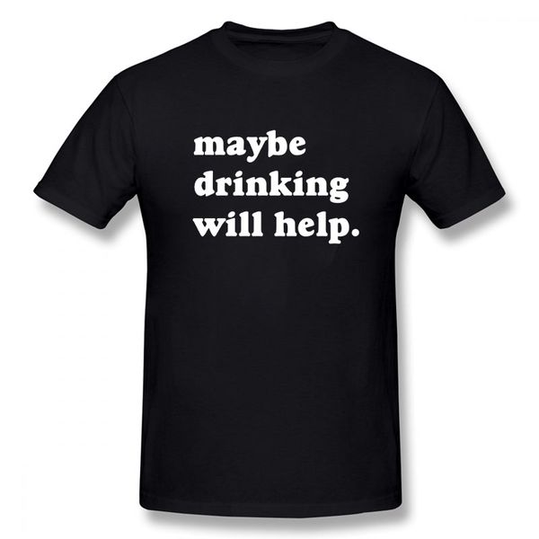 

sport maybe drinking will help new funny t shirt men short sleeves hip hop oversized o-neck cotton t shirts