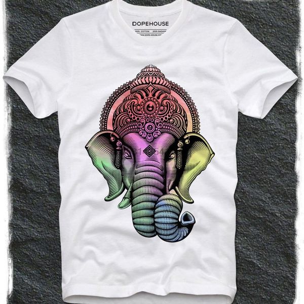

t shirt colorful watercolor ganesh head hinduism india goa trippy meditation yoga chakra esoteric psychedelic sport hooded sweatshirt hoodie