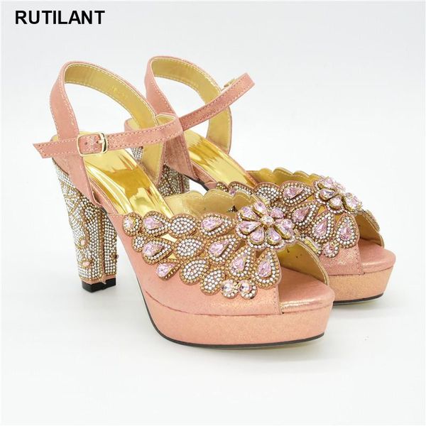 

new fashion woman peep toe square high heels ladies sandals shoes 2020 spring autumn women pumps buckles high heels shoes, Black