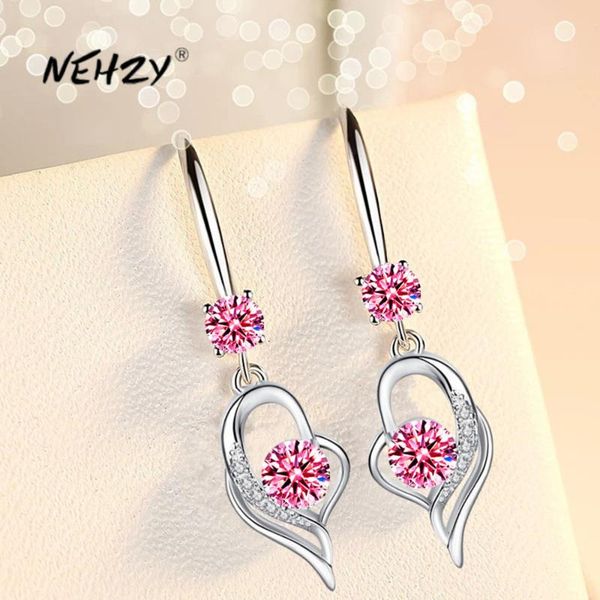 

nehzy 925 ювелирных изделий стерлингового серебра новой женщины высокого качества способа фиолетовый розовый синий белый кристалл циркон дли, Silver