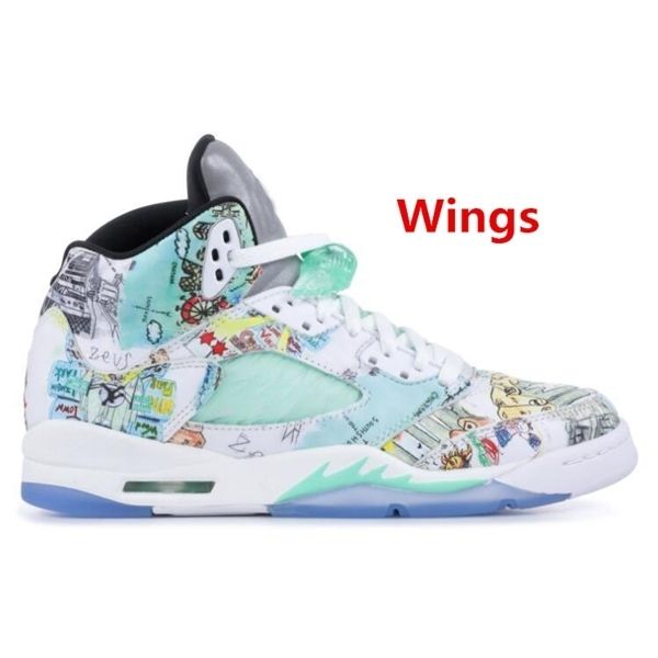 

5 5s wings international flight mens basketball shoes olympic gold medal red blue suede og metallic black men sports sneakers 7-13