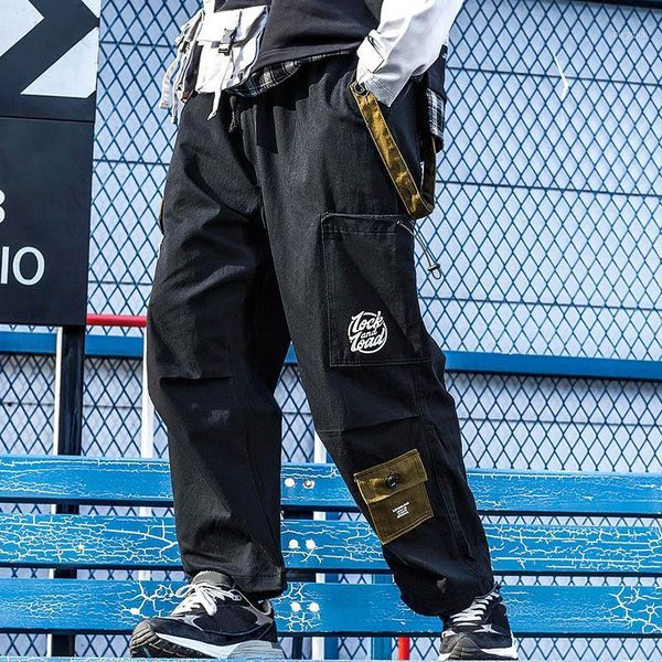 

harajuku harem sweatpants men hip hop casual baggy joggers men tactical pants streetwear black green pockets track trousers1