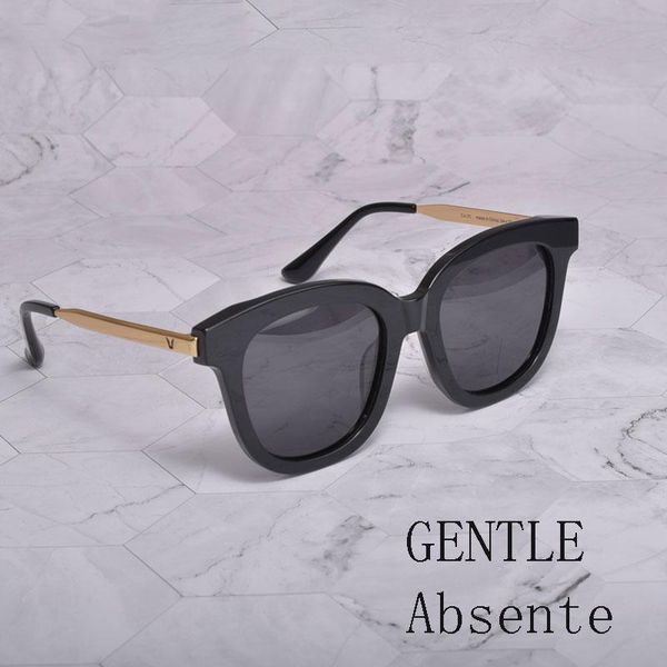 

Korean Brand Design GENTEL Absente Driving Fashion Sunglasses Acetate Polarized Uv400 Prescription Glasses Women Men With Box, White;black