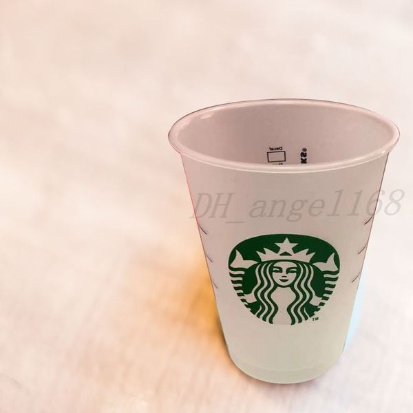

50pcs 16oz tumblers plastic drinking juice cup with lip and straw magic coffee mug costom starbucks plastic transparent cup
