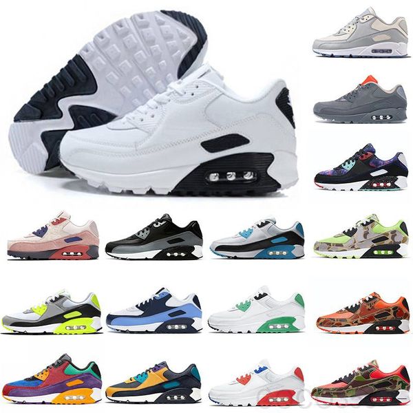 

men women 90s casual shoes triple black white pink blue grey black croc infrared mens fashion trainers outdoor sport sneaker 36-45 hl6c